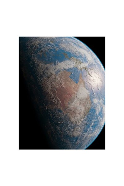 OEM Tablou Canvas, 'Planeta albastra vazuta din cosmos', 50 x 70 cm