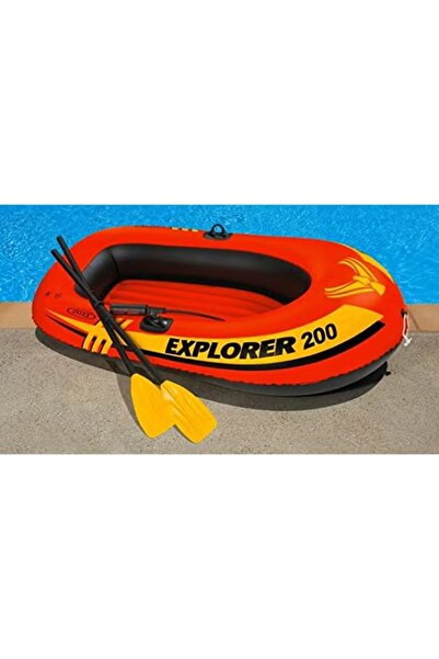 Intex Explorer 200 Boat Set – Inflatable 2-Person Raft – 185x94x41 cm