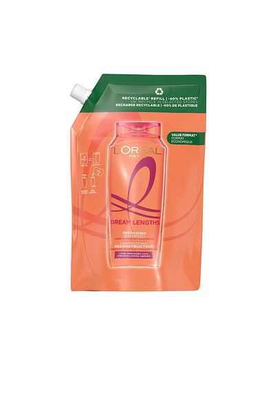 L'Oreal Paris Șampon hidratant și întăritor cu keratină vegetală, ELVIVE DREAM LONG, 500 ml