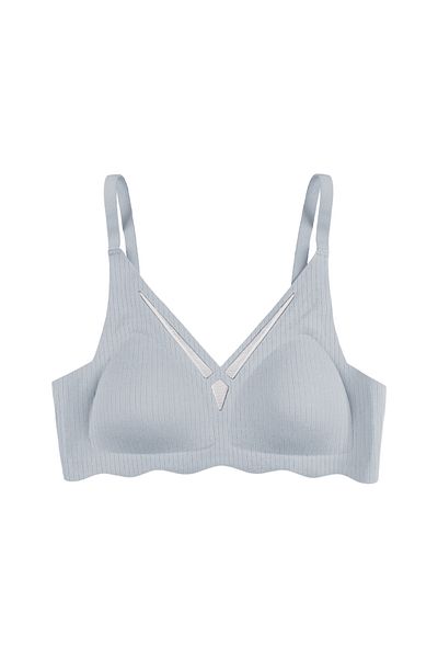 koza iç giyim Laser Seamless Slice Detailed Low-Cut Bra Without Underwire