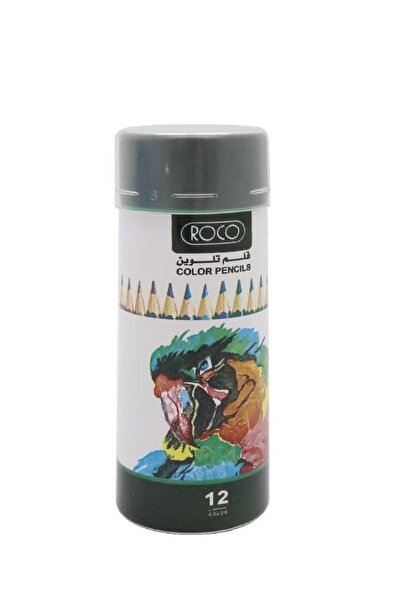 Roco مجموعة أقلام تلوين - 12 لونًا متنوعًا - درجات ألوان ناعمة وحيوية