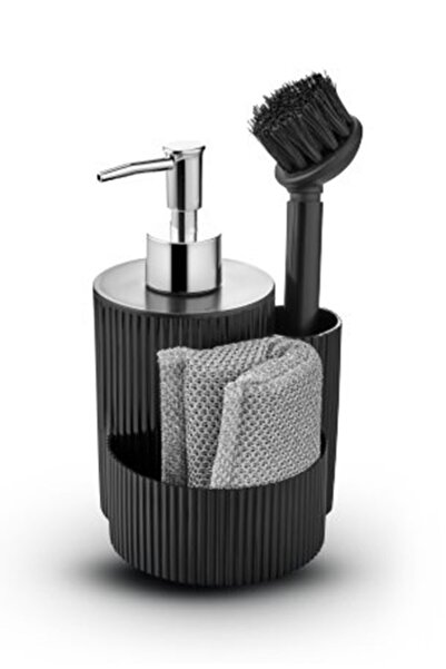 Parmeva Fırçalı Sıva Sabunluk Seti Sünger Hediyeli Bulaşık Detarjan Seti