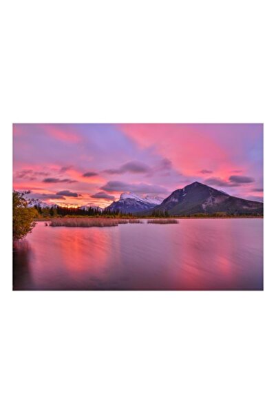 OEM Tablou Canvas, 'Apus miraculos peste muntii inzapeziti'