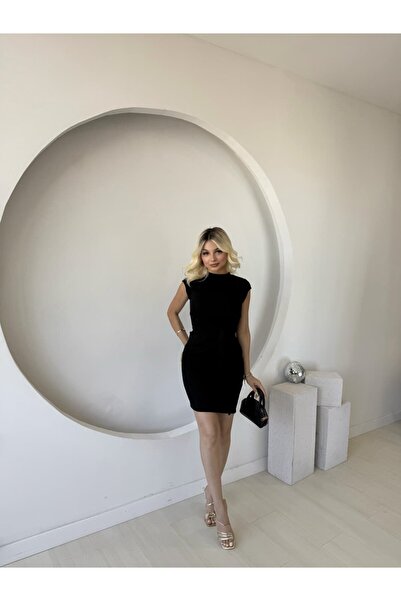 JANES Γυναικείο κοντό μανίκι με λαιμόκοψη Modal Mini φόρεμα