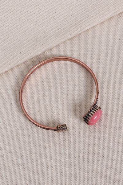 Süspüs Accessories Pure Copper Authentic Bracelet with Coral Stone (Natural Stone)