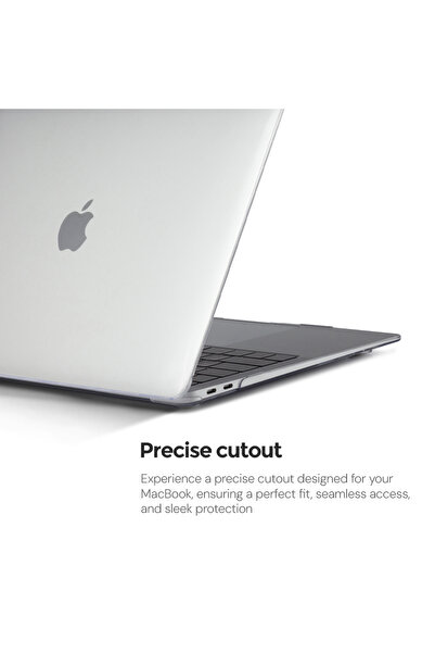 O Ozone حافظة كريستالية صلبة رفيعة | ماك بوك إير 15 بوصة A2941 M2 2023، A3114 M3 2024 حافظة صلبة مع