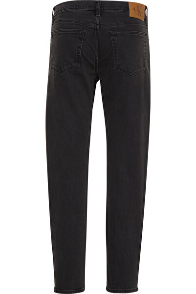 Calvin Klein Slim Taper Black Oil Slick Siyah Erkek Jean