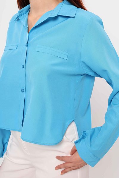 VAGGON Women's Petrol Pocket Long Sleeve Shirt Vs00403