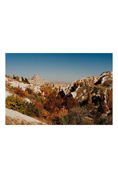 OEM Pictură pe pânză, „Oraș de pietre sub cer senin”, 100 x 70 cm