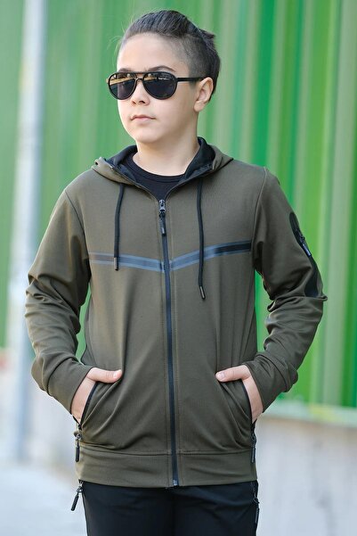 Zaziko Kids Unısex Dalgıç Kumaş Kapüşonlu Eşofman Takımı ESF-600