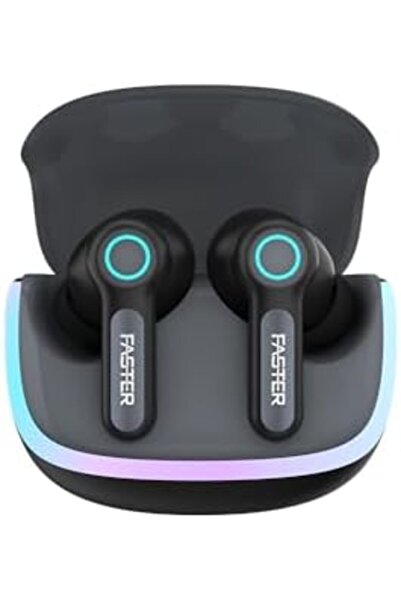 Faster سماعات أذن لاسلكية NeoniX - 5.3 بلوتوث، مشغل ديناميكي، زمن انتقال منخف...