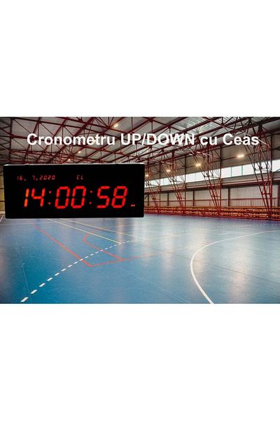 VTM Cronometru cu Ceas JH-130 / LED Roșu și Telecomandă