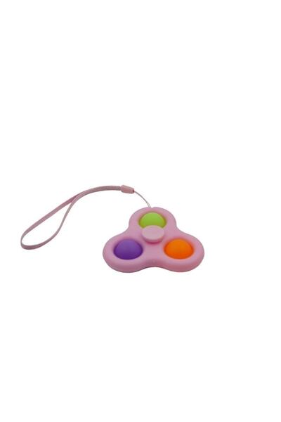 Royal Jucarie senzoriala spinner - Fidget Toy, Simple Dimple, 7 cm, Roz/Multicolor