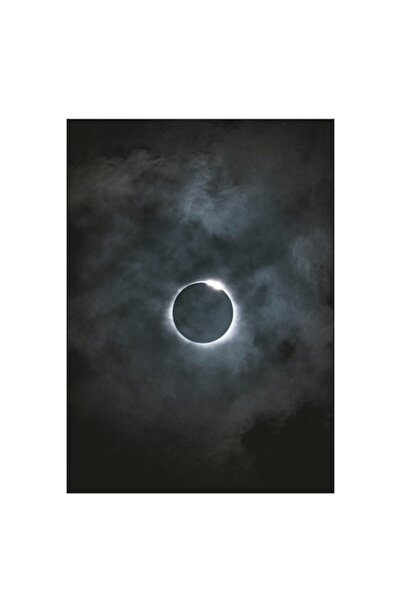 OEM Pictură pe pânză, „Eclipsă sub cer înnorat”, Cosmică, 50 x 90cm