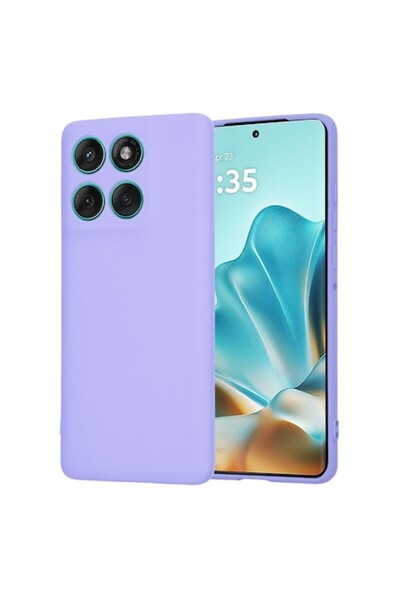 Danex Husă de protecție pentru Motorola Edge 60 / Edge 60 Fusion / T17, material textil, violet prună deschis