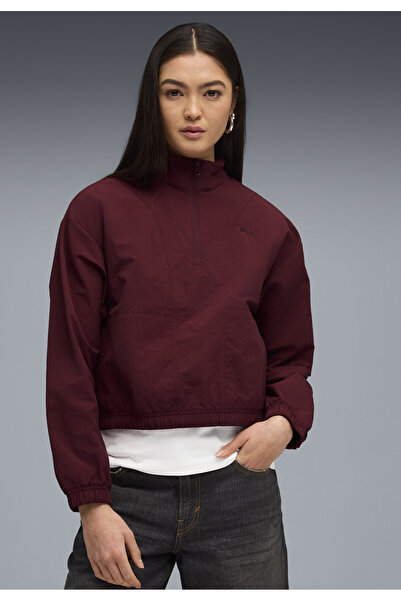 Puma Dámské tričko s poloviční zipem HER Relaxed Crew