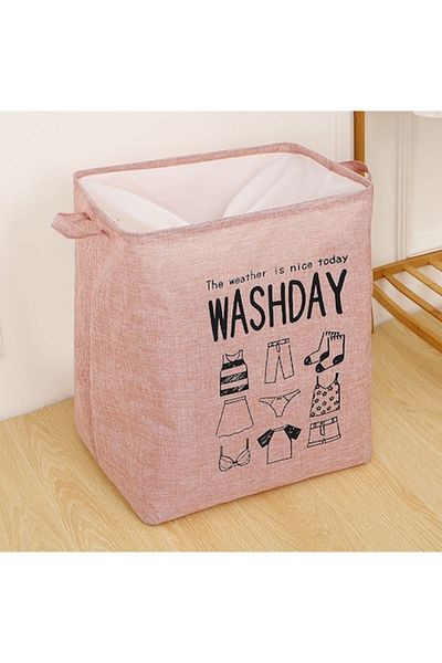 Royal Coș de depozitare, deschis, 72 l, textil, 30x40x60 cm, roz, cu imprimeu