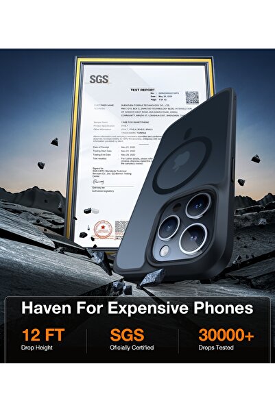 TORRAS Magnetic Guardian Designed for iPhone 15 Pro Max Case