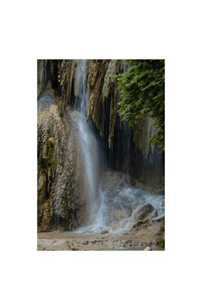 OEM Tablou Canvas, 'Caderea lina a apei cristaline', Cascada, Apa, Natura