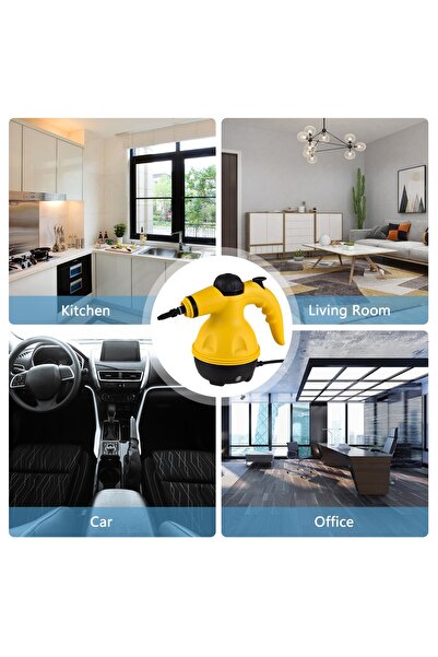 CODE Multifunctional High Temperature Pressure Steam Cleaner with 9 Pieces for Kitchen, Bathroom, Car Window