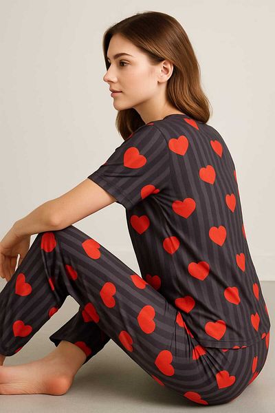 MODA Model Short Sleeve Pajama Set