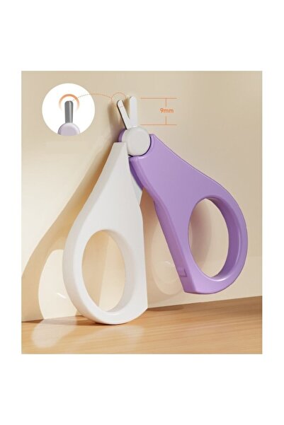 Flo Set 4 în 1 Îngrijire Unghii pentru Bebeluși, Cutie de Depozitare în Formă de Cerb, 0-6 Ani, 11 x 6 x 11 cm, Mov