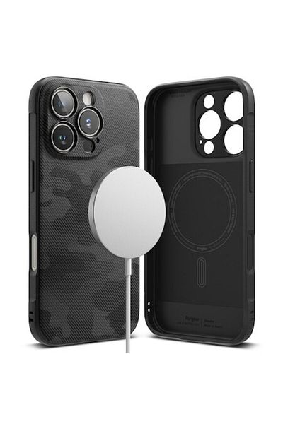 Tim High-Protection Case for iPhone 16 Pro Max, Timacondesign, B72, Thermoresistant Plastic, Camo Intens