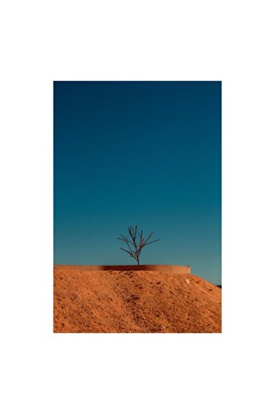 OEM Tablou Canvas, 'Copacul singuratic in desertul rosu', 50 x 90cm