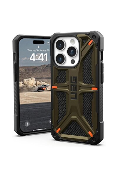 Royal Carcasă de protecție pentru iPhone 15 Pro, ROYAL, B59, Lexgard, Kevlar Element Lucky Green