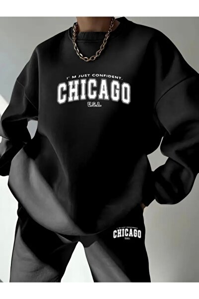 FUFLUNS SET DE EȘARFE DE BICICLETA UNISEX OVERSIZE CU CAPE DE BICICLETĂ CHICAGO