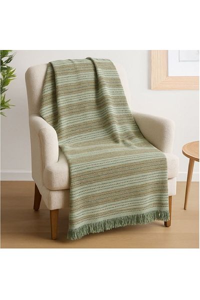 OEM Decorative cotton blanket, size 160x130 cm, Stripes