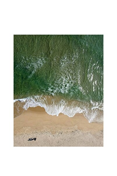 OEM Pictură pe pânză, „Treptele solitare de pe țărmul mării”, Valuri, Plajă, ...