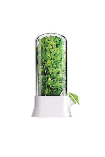 Royal Herb Storage Container with Water Filling Lid, Fresh, Clean, BPA-Free, Practical, Durable, 27x16 cm,