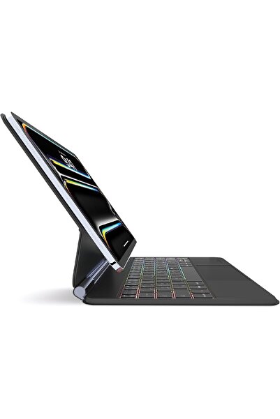 SMARTIX حافظة لوحة مفاتيح لجهاز iPad Pro مقاس 13 بوصة (M4، 2024) - حامل مغناطيسي عائم، لوحة مفاتيح بإضاءة خلفية RGB