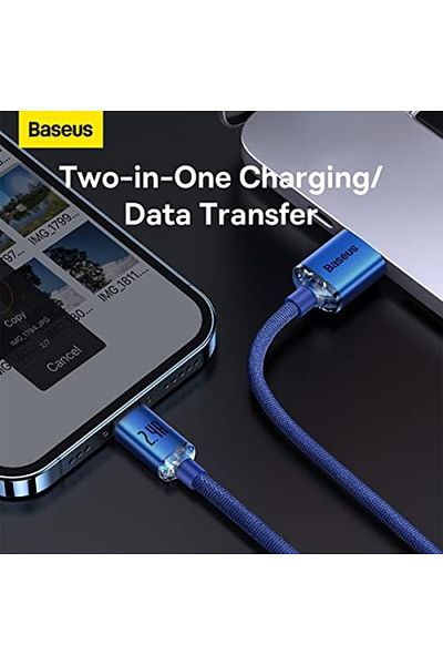 Baseus Crystal Shine Series Fast Charging Data Cable 2.4A USB Cable For iPhone 14 13 12 Pro Max Char