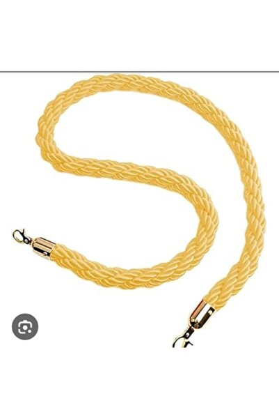 Generic Gold Plated Rope Twisted queue barrier with hook