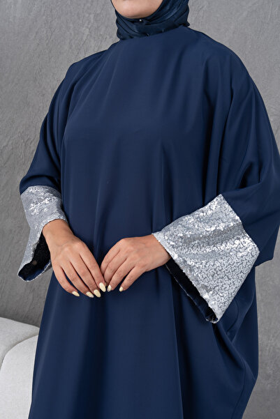 Fzd filizzade Sleeves Sequin Detailed Ferace Abaya
