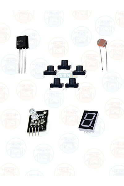 Kirpilab Arduino Başlangıç Seti 26 Parça 148 Bileşenli Maker Seti + Saklama Kutulu