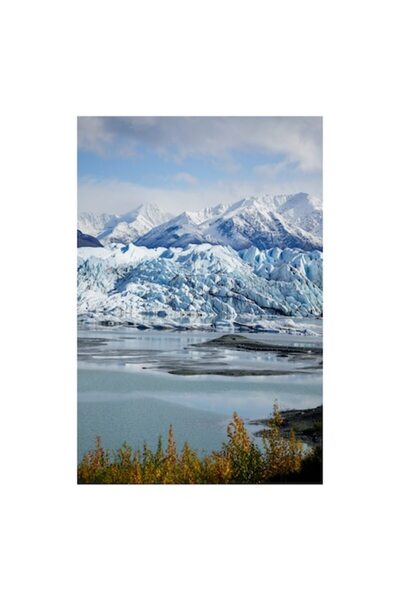 OEM Pictură pe pânză: „Chemarea tăcută a ghețarului albastru”, Munți, Gheață,...