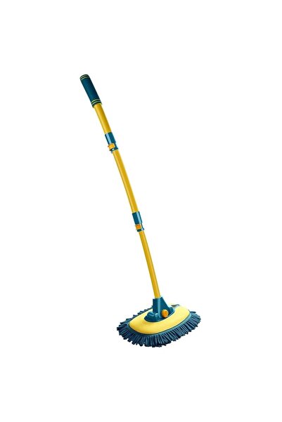 eR D L Perie spălătorie auto, mâner telescopic, galben/turcoaz, eR D L