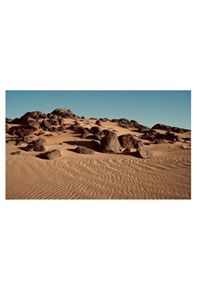 OEM Tablou Canvas, "Roci solitare in pustiu nesfarsit", Piatra, Nisip, Dune, ...