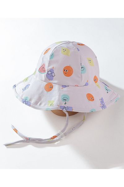 SAPS All Over Fruits Printed Swimming Cap - Beige