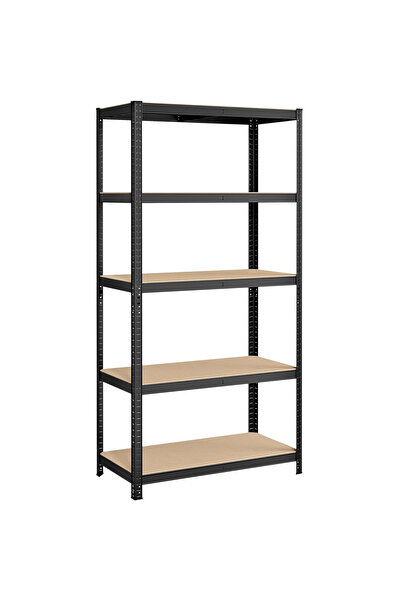 SONGMICS Raft de depozitare metalic, cu rafturi din PAL, 5 polite, max. 600 k...