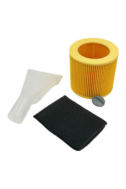 Parmis Karcher Compatible a 2074 Pt Vacuum Cleaner Cylindrical Filter and Absorber Set