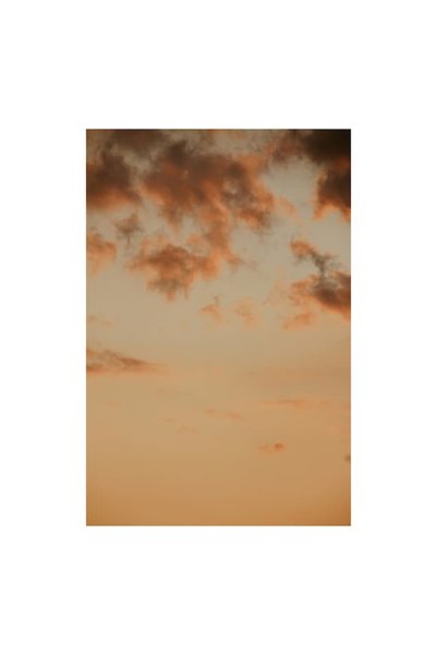 OEM Pictură pe pânză, „Nori calzi de vară în amurg”, Portocaliu, Cer, Calm, 26 x 39 cm