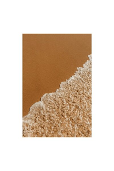 OEM Tablou Canvas, 'Valul marii pe tarm nisipos', Nisip, Apa, Valuri, Spuma, ...