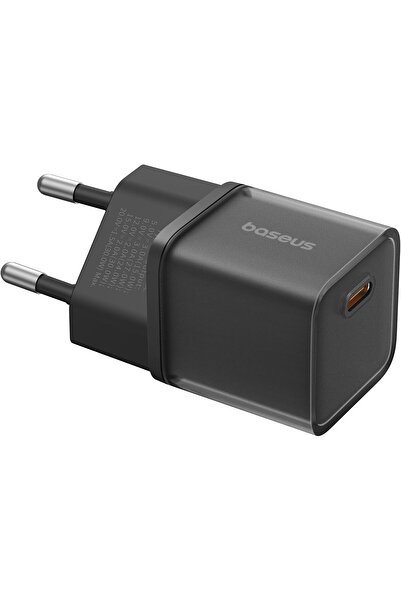 Baseus GAN5S Hızlı Şarj Adaptörü Typec, 30W Siyah