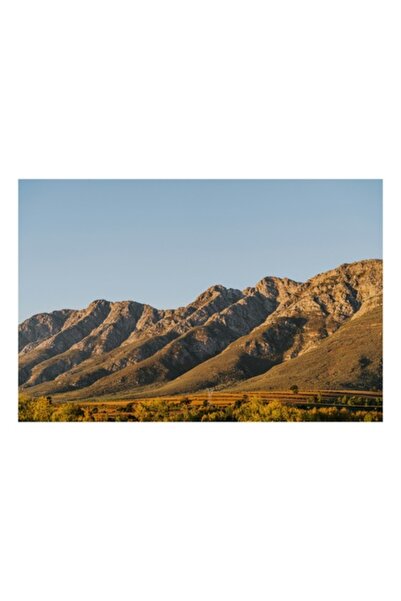 OEM Pictură pe pânză „Răsărit de soare printre vârfuri maiestuoase de munte”, 50x50 cm