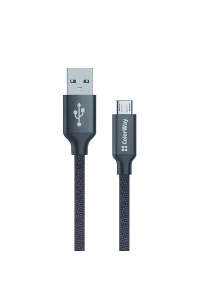 Royal Cablu Date ROYAL, USB, Micro-USB, 2.1A, 1m, G84, ColorWay CW CBUM002 BK, Black
