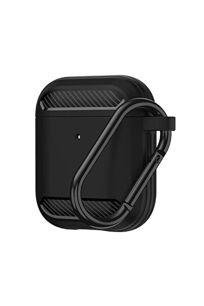 Royal Carcasă pentru AirPods 1/AirPods 2, U82, TPU, Negru